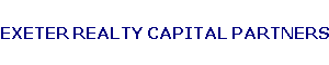 EXETER REALTY CAPITAL PARTNERS